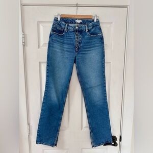 GOOD AMERICAN STYLE:
GIEBIS828T INDIGO344 Button Fly Jeans Sz., size 26.
